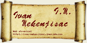 Ivan Mekenjišac vizit kartica